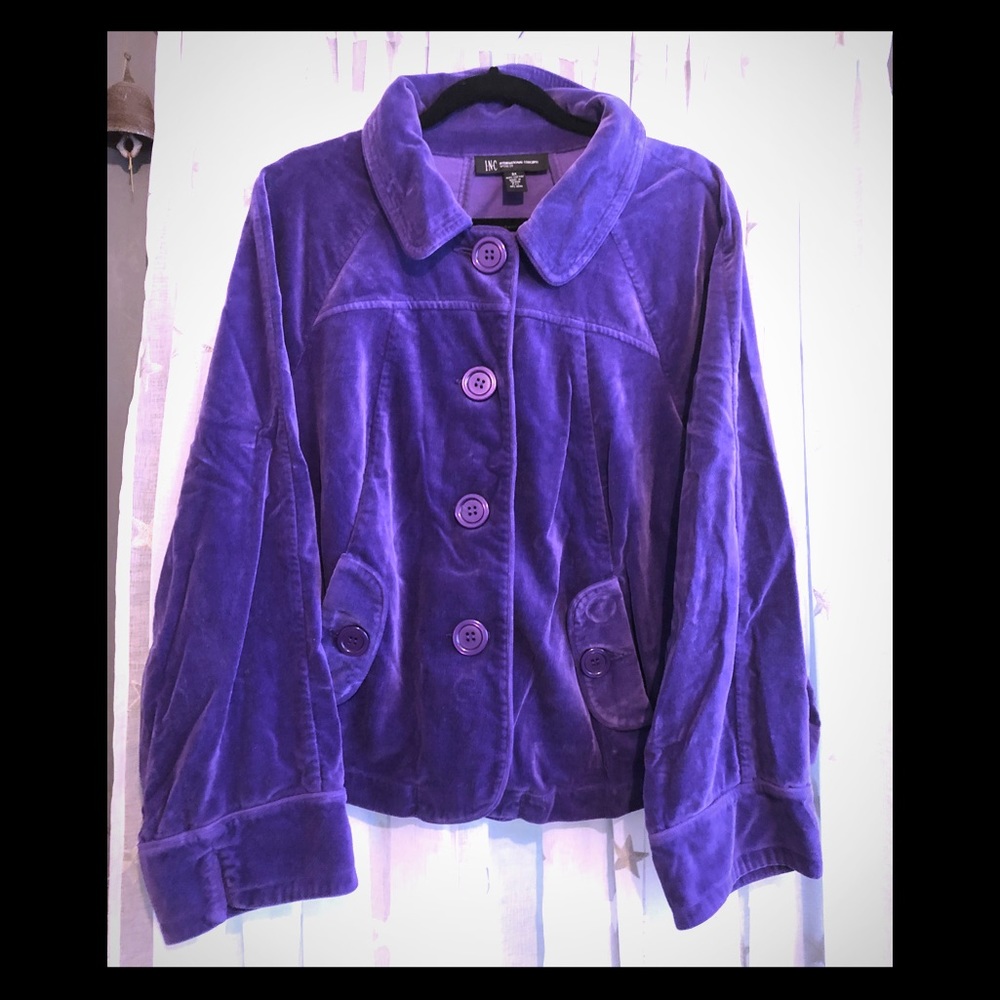 INC 3x Royal Purple jacket excellent used cond.